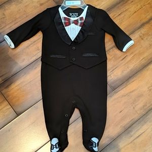*New* black tie one piece suit